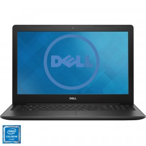 Laptop DELL Inspiron 3582 cu procesor Intel Celeron N4400 pana la 2.6 GHz, 4GB DDR4, SSD 256GB, HDMI, USB 3.0, 15.6" HD